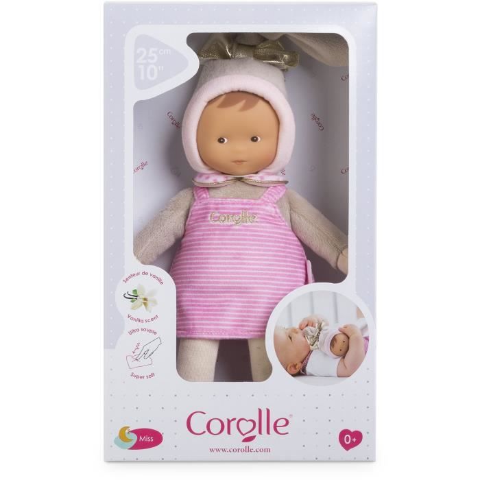 My Doudou COROLLE - Miss Rayée Reves d'Etoiles - 25 cm - small doll - vanilla scent - from birth