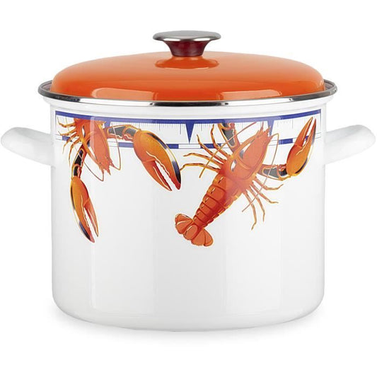 Caterer - BAUMALU - All hobs including induction - Enamel 26 x 20 cm - LOBSTER decor
