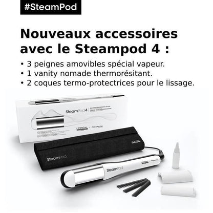 Steampod 4.0 - Steam straightener - High resistance ceramic plate - L'Oréal Professionnel Paris -