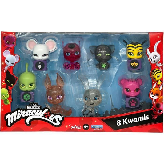 Bandai - Miraculous - Pack of 8 Kwamis - Mini-figures Collection - P50532