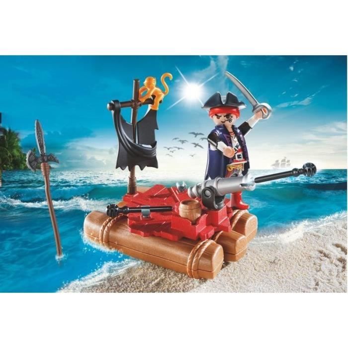 PLAYMOBIL - Pirates Suitcase - Boy - Cannon and projectiles - 22 pieces - From 4 years old