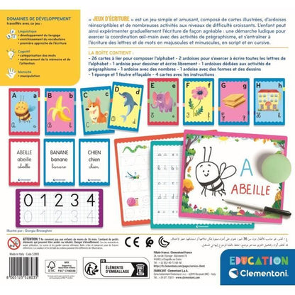 Clementoni - Writing games box - 23 activities - Ages 4 and up