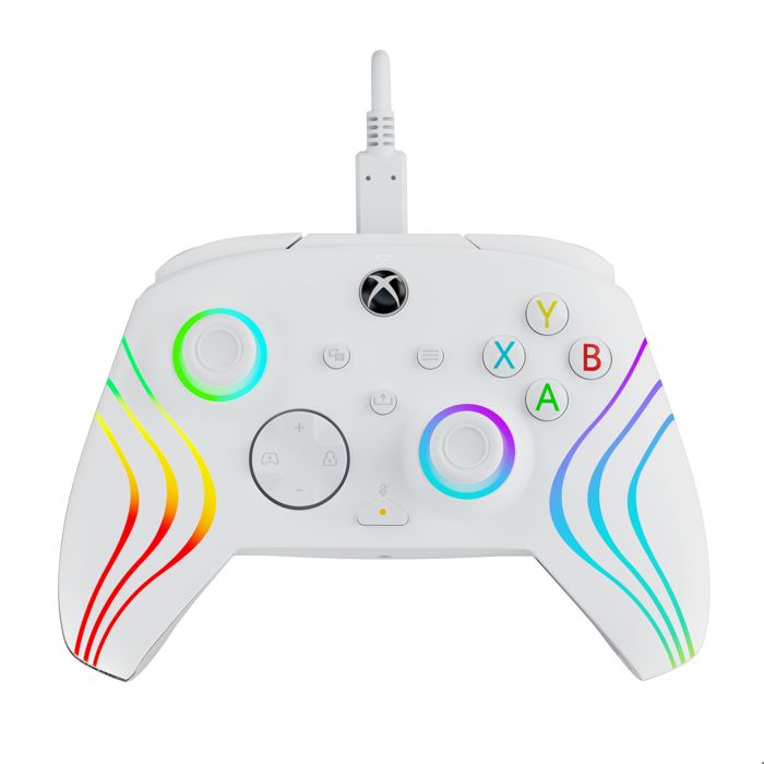 Gamepad - PDP - Afterglow Wave - Wired - White - PC and Xbox Compatible