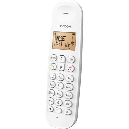 Cordless landline telephone - LOGICOM - DECT ILOA 150 SOLO - White - Without answering machine