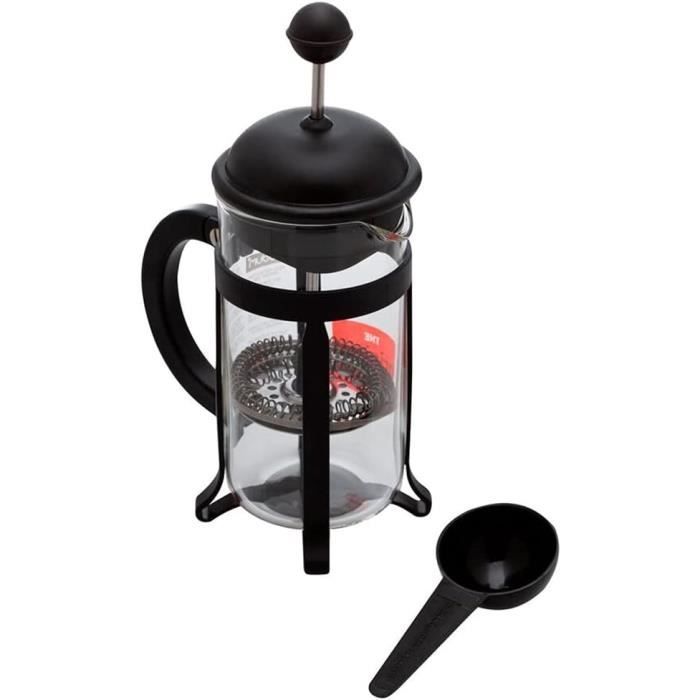 French press coffee maker - BODUM - 1908-01 - Black - Borosilicate glass - Stainless steel