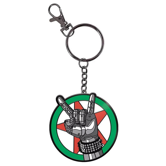 Cyberpunk 2077 Johnny Silverhand Logo 2 Inch Enamel Keychain