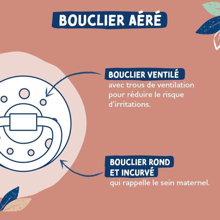 Dodie Gaia Pacifier +0m Round Rubber Pink - Pack of 2