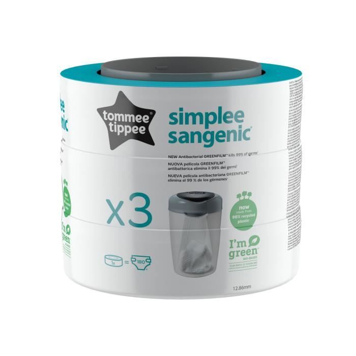 Tommee Tippee - Recharges Sangenic - Simplee - Pack x3