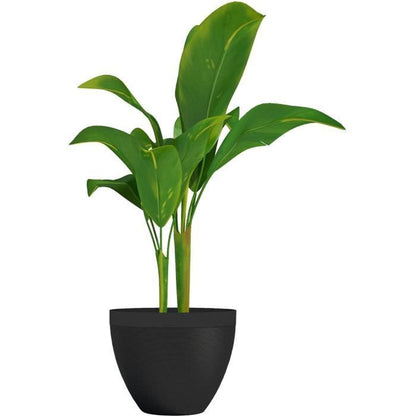 Flowerpot - GARDEN ID - Green Care Impact Black-Anth - 40 x 31 cm - 10-year guarantee - 100% recycled - UV/frost resistant
