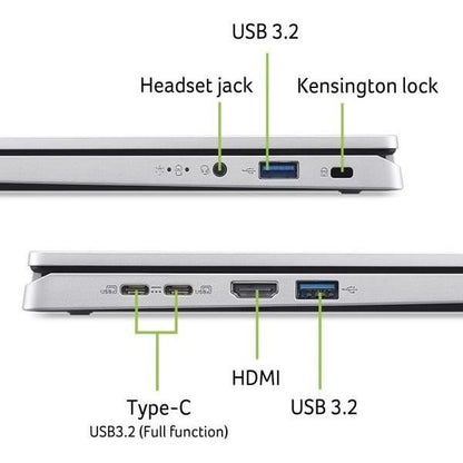 ACER Aspire AG14-71P-73BF Laptop PC - Windows 11 - 14'' WUXGA IPS - Intel Core i7-13620H - 16GB RAM - 1TB SSD - UHD Graphics - AZERTY