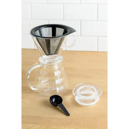 Coffee maker - BODUM - Melior - Permanent stainless steel mesh filter - 8 cups - 1.0 l - Transparent