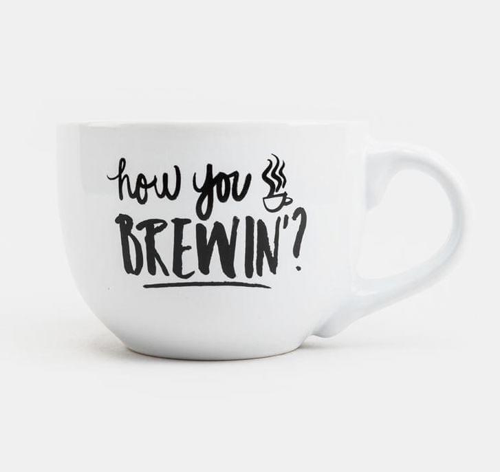 Friends How Your Brewing 24 Ounce Ceramic Soup Mug