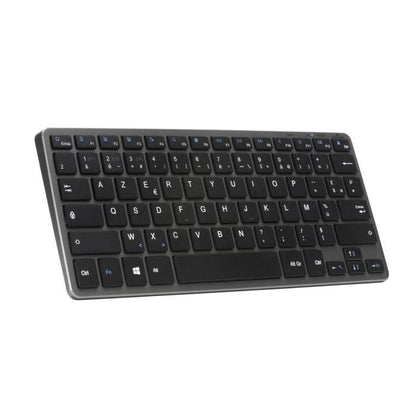 Wireless Keyboard - BLUESTORK - MINI R - Compact - Rechargeable - Grey/Black