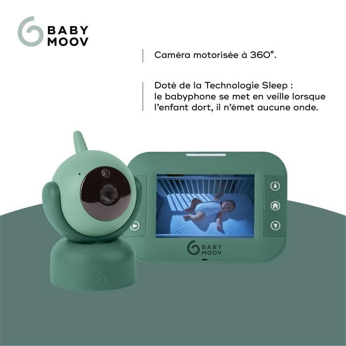 Babymoov Babyphone Video Yoo Master - Motorized Camera with 360 ° view - Sleep technology - Night vision