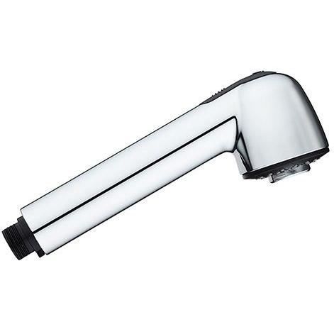 Shower head - ROUSSEAU - Chrome - ABS - 2 jets - Anti-limescale