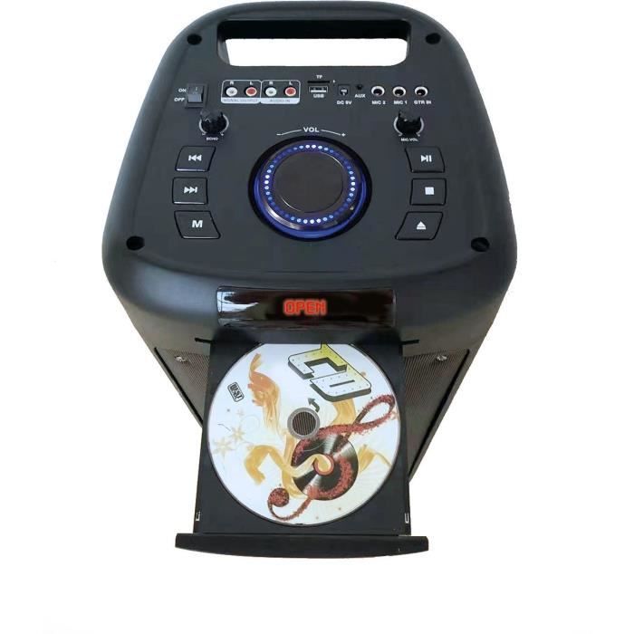 Light speaker with CD drive inovalley MS06 -CD -XXL - Bluetooth 5.0 - 1000W - Karaoke function