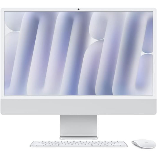 Apple iMac 24 4.5K Retina Display 512GB SSD 24GB RAM M4 Chip 10-Core CPU 10-Core GPU Silver (2024)