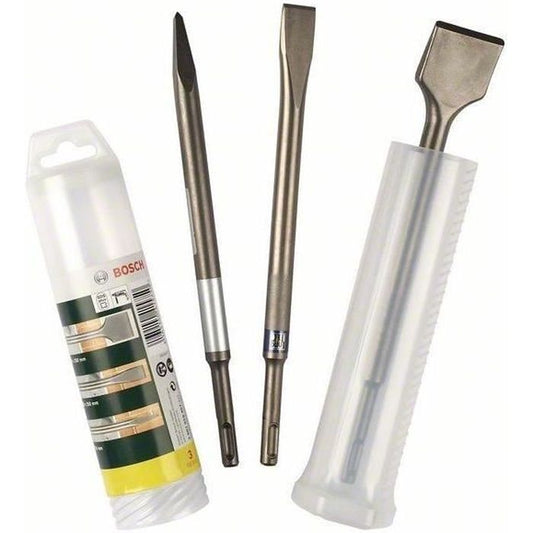 Bosch Accessories - Set 3 SDS Plus chisels