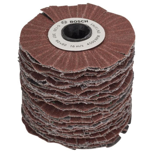 Bosch abrasive cylinder - (120 grain, 60mm roller width, flexible, accessory for Texoro)
