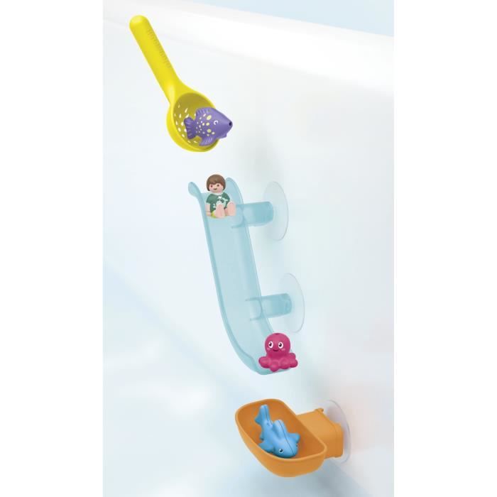 PLAYMOBIL Junior 71689 Water Slide and Sea Animals Includes figure, animals and accessories - Ages 18 months and up