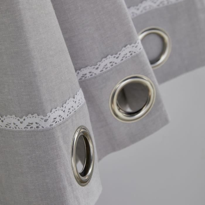 Curtain - TODAY - CHARME - Chambray Constance - 140 x 240 cm