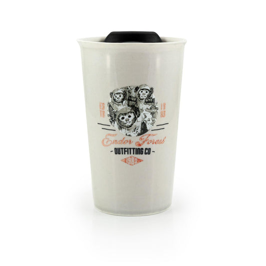 Star Wars Ewok Ceramic Mug With Lid | Endor Forest Outfitting Co. | 12 Ounces
