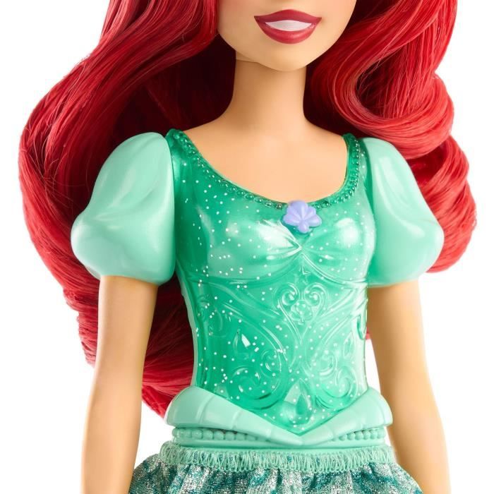 Ariel Doll 29 cm, Mattel Disney Princess Doll Dress Up and Accessories HLW10
