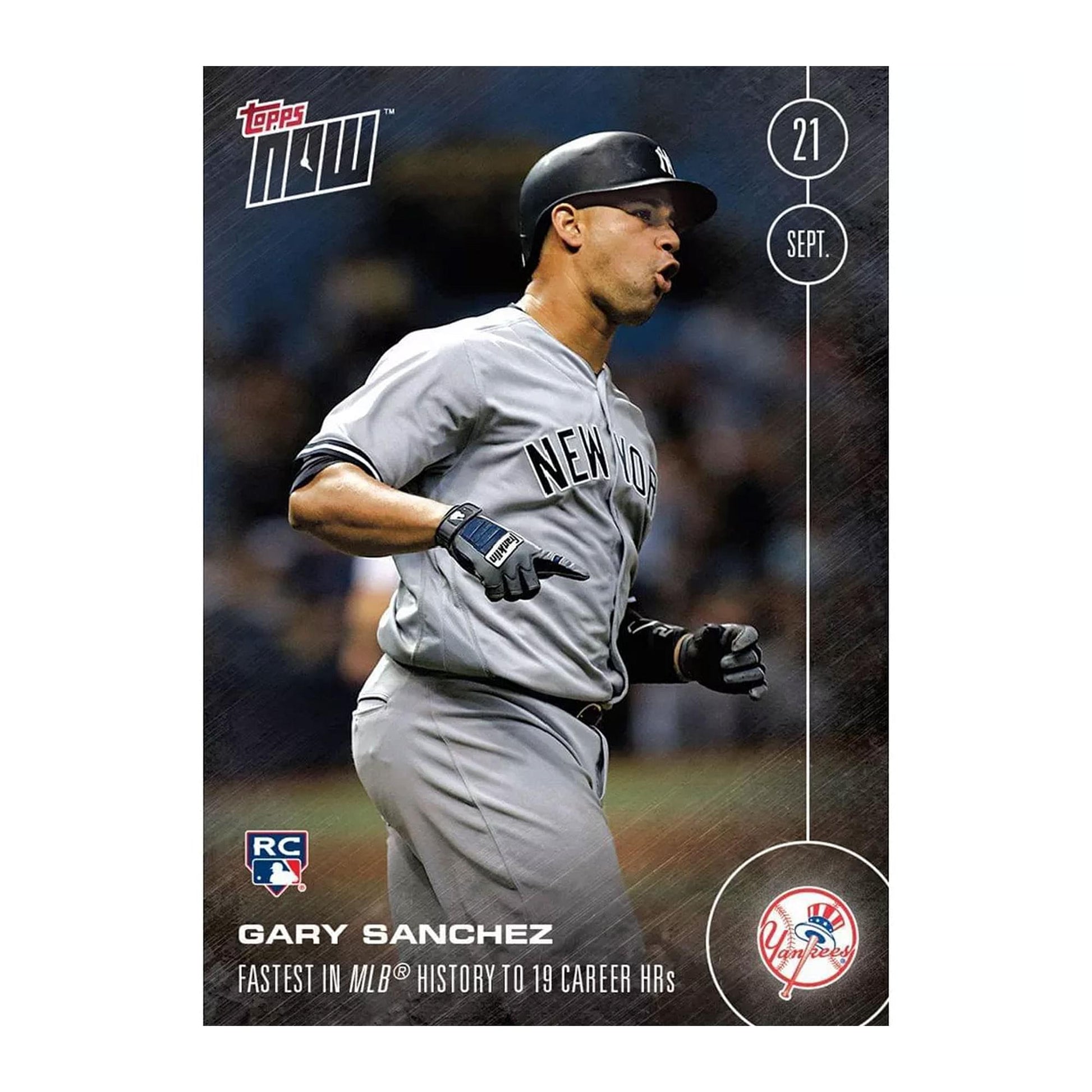 MLB NY Yankees Gary Sanchez #486 Topps NOW Trading Card