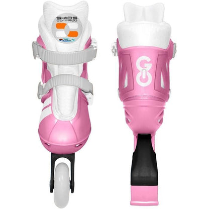 Adjustable inline skates - STAMP - SKIDS CONTROL - Size 30-33 - Pink