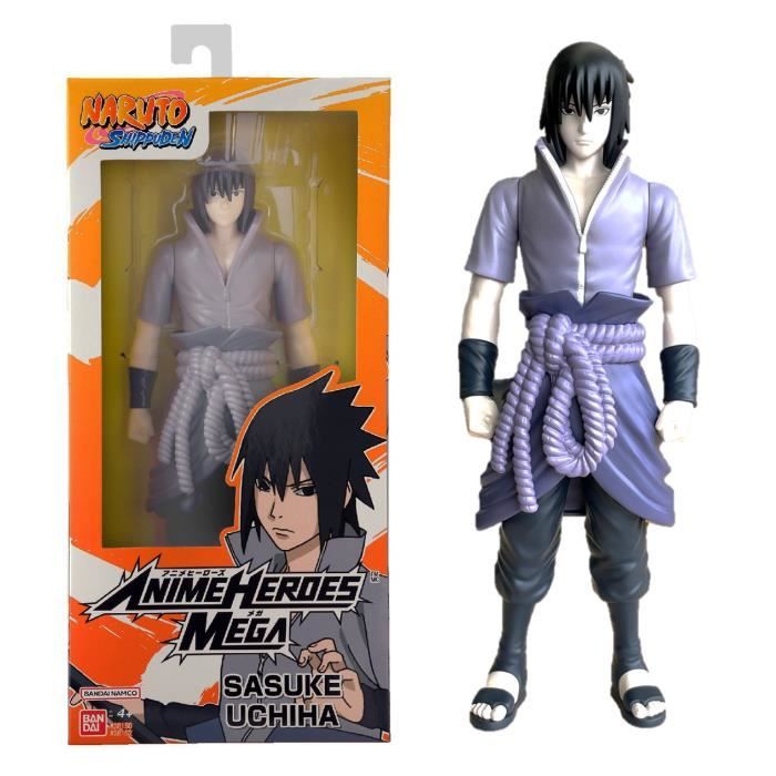 Large articulated figure - BANDAI - Anime Heroes - Naruto Shippuden - Anime Heroes Mega Figure 30 cm - Sasuke Uchiha