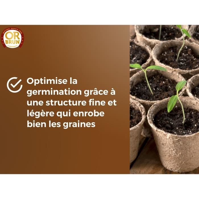 Seed Soil - BROWN GOLD - OBRTSEM6U - 6L - Improves Drainage - Optimal Water Retention