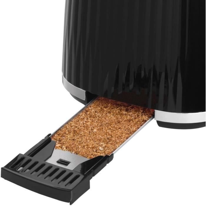 Toaster - RUSSELL HOBBS - EDEN - 800 W - 2 slots - Black
