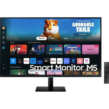 PC Monitor - SAMSUNG - SMART MONITOR M5 CM500 - 27 FHD - VA Panel - 60Hz - HDR10 - HDMI - Speakers - Black