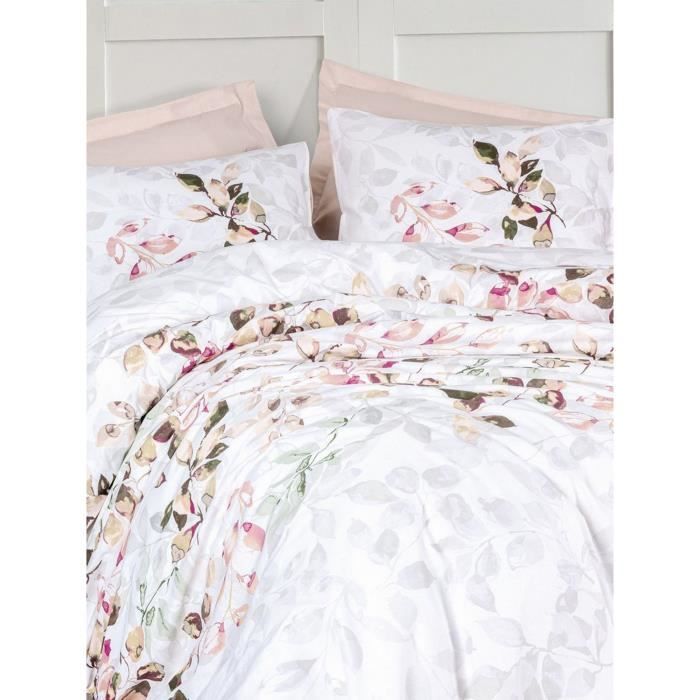 Bedding set - 1 duvet cover 220 x 240 cm + 2 pillowcases 60 x 60 cm - 100% cotton - Beige