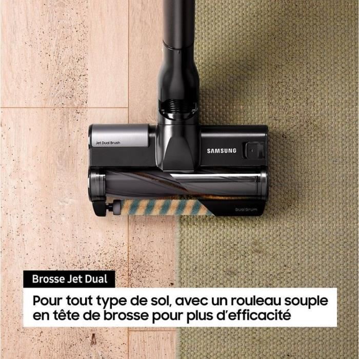 SAMSUNG Bespoke Jet Plus Complete VS20B95C43W - 210 AW Stick Vacuum Cleaner with Clean Station