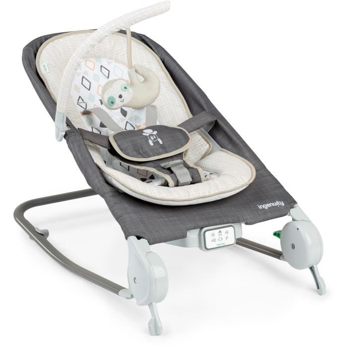 INGENUITY Stomach massage deckchair - Parker, Fixed or rocking position, Ultra-compact folding with storage bag provided