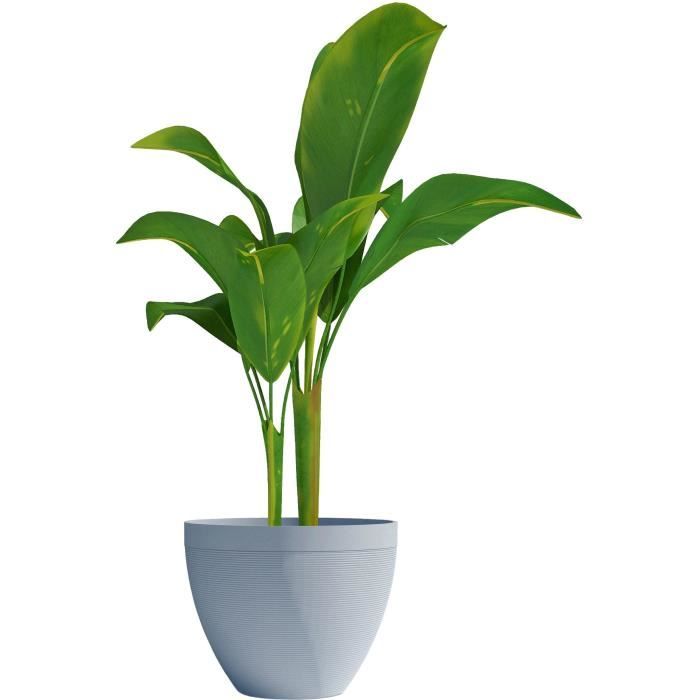 Flowerpot - GARDEN ID - Green Care Impact Blue-Grey - 50 x 41 cm - 10-year guarantee - 100% recycled - UV/frost resistant