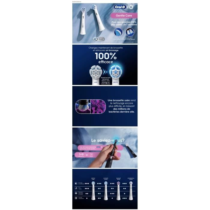 Toothbrush refills - ORAL B - iO - x4 Gentle White Care