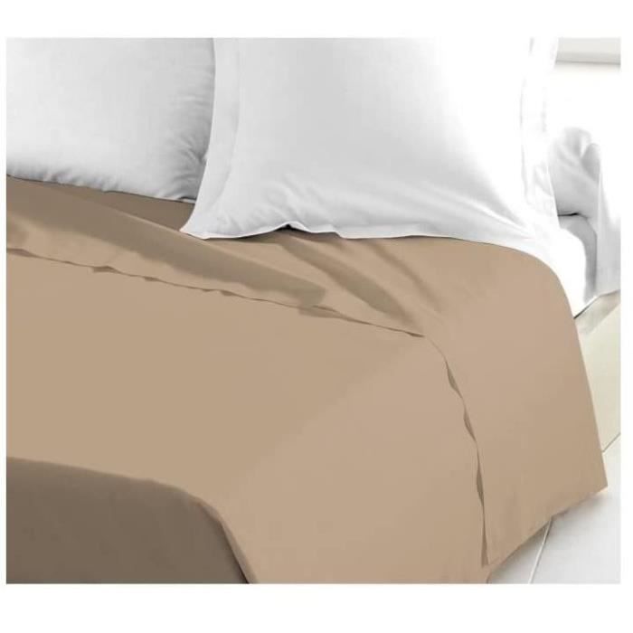 Lovely Home Flat Drap 100% Cotton 240x300 cm Beige