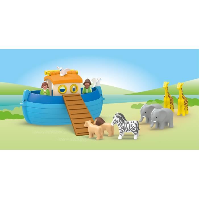 PLAYMOBIL 71681 Noah's Ark - Junior - Includes a floating boat - Ages 1 and up