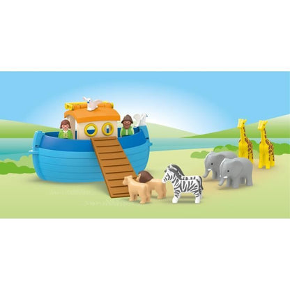 PLAYMOBIL 71681 Noah's Ark - Junior - Includes a floating boat - Ages 1 and up