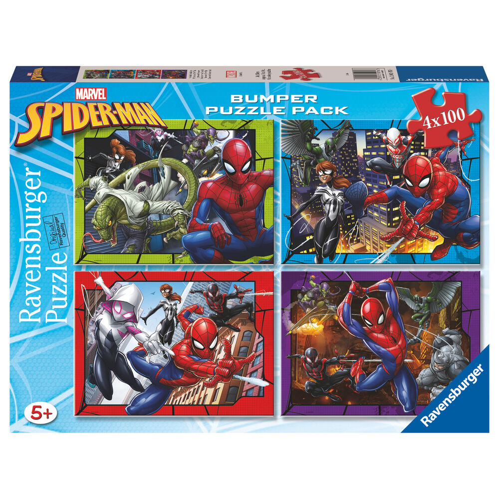Marvel Spiderman puzzle 4x100pcs