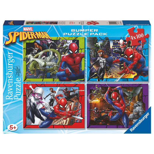 Marvel Spiderman puzzle 4x100pcs