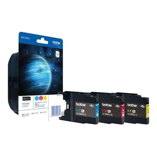 BROTHER LC-1280 Ink Cartridge - Cyan, Magenta and Yellow - Extra High Capacity - 3x 1200 pages