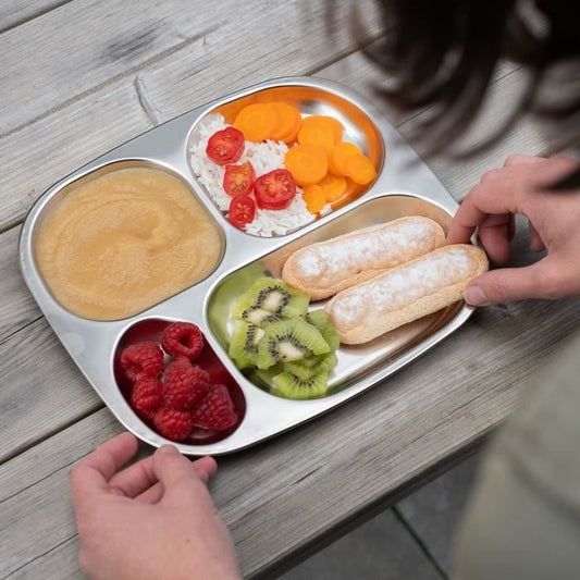 Compartmentalized tray - THERMOBABY - 4 compartments - BPA-free - Stainless steel