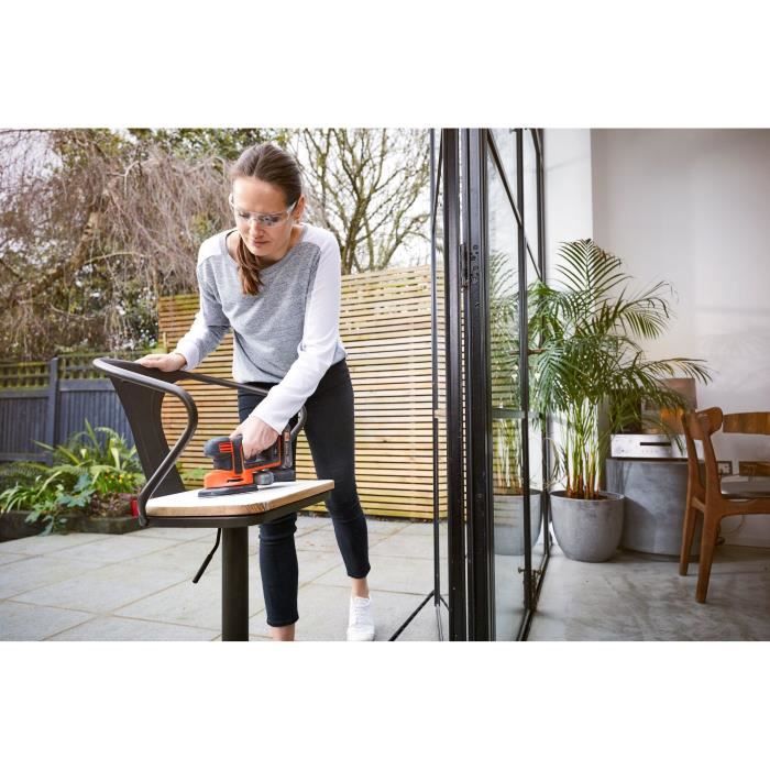 Wireless retail sander 18V Black+Decker (delivered without battery)-BDCDS18N-XJ