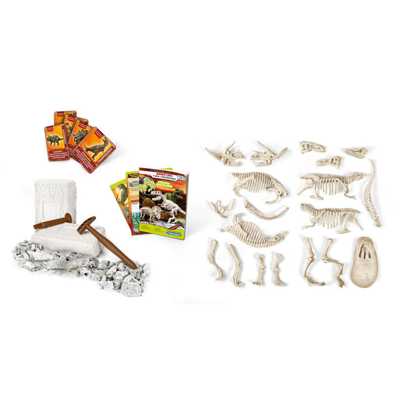 T Rex and Triceratops fluorescent Archeology