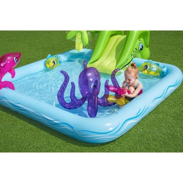 BESTWAY Fantastic Aquarium 239 x 206 x 86 cm Paddling Pool Playground with Fountain