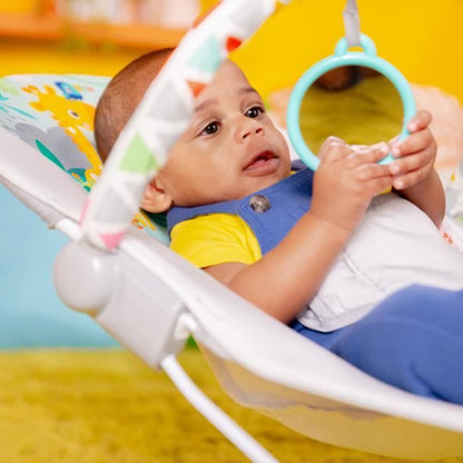 BRIGHT STARTS Baby bouncer - vibrating - safari fun 