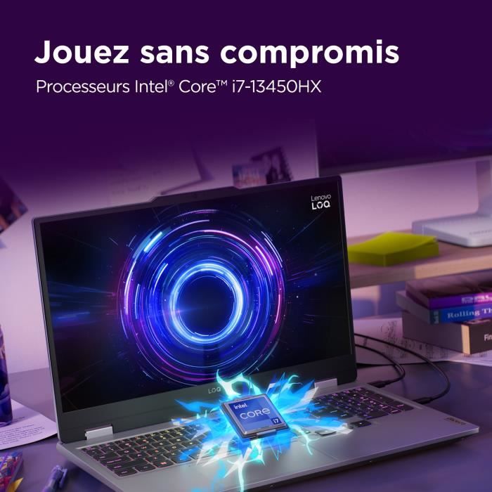 LENOVO LOQ 15IRX10 Gaming Laptop | Without Windows - 15'' FHD 144hz - Core i7-13650HX - RTX 5060 115W - 16 GB RAM - 512 GB SSD